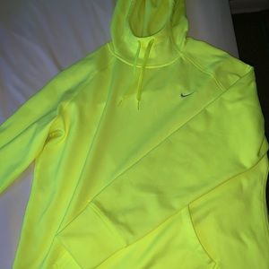 Neon yellow Nike hoodie
